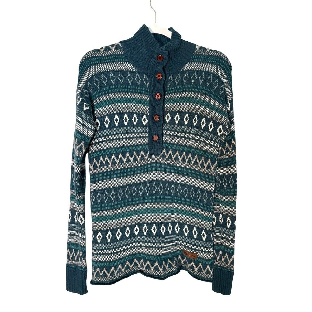 Sherpa Adventure Gear Dhaka Viscose Nylon Merino Wool Alpaca Sweater  Size M